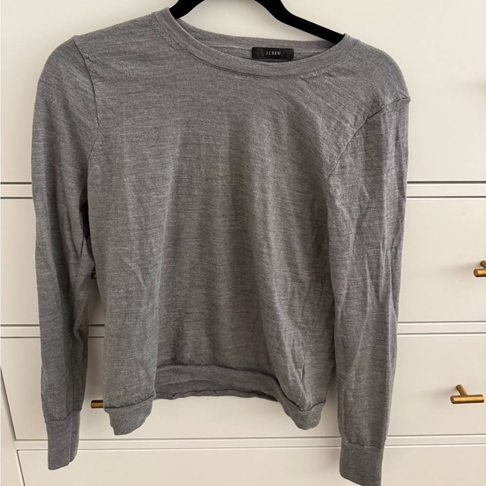J. Crew Heather Gray Crewneck Tee